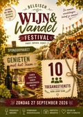 Sponsorpakket - pakket 1 voor 10 pers - Zondag 27/9 - Belgische Wijnwandeling - Genieten met het team (vanaf11u)