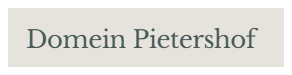 Domein Pietershof